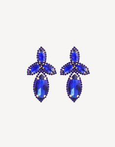 Geometric Clear Rhinestone Sparkling Earrings