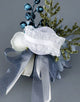 Blue Free Form Corsage and Wrist Flower