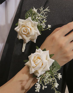 Apricot Free Form Corsage and Wrist Flower