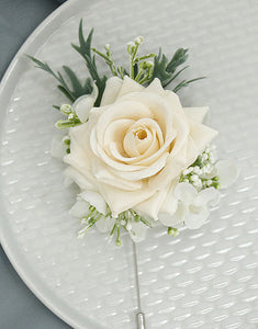 Apricot Free Form Corsage and Wrist Flower