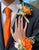 Orange Free Form Corsage and Wrist Flower