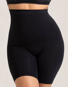 Black Tummy Control Butt Lifting Seamless Shapewear