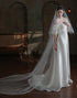 Ivory Tulle Satin-edged Long Cathedral Veil