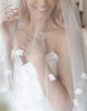 Ivory Flower Tulle Long Cathedral Veil
