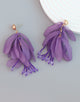 Blush Tassel Boho Floral Earrings