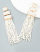 Vintage Boho Resin Long Tassel Earrings