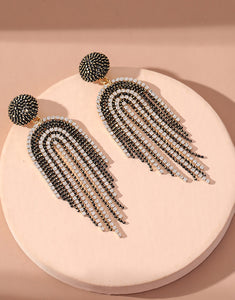 Handmade Beaded Tassel Earrings