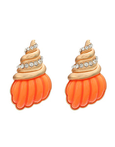 Boho Ocean Style Conch Earrings