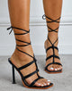 Cross Strap Comfort High Heeled Sandals