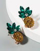 Colorful Rhinestone Pineapple Earrings