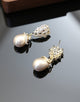Lilac Drop Pearl Earrings