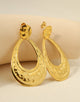 Gold Vintage Metallic Earrings