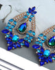 Vintage Boho Geometric Colored Crystal Earrings