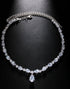 Zirconia Simple Teardrop Necklace
