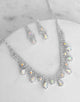 Sparkling Rhinestone Colorful Necklace and Earrings Set