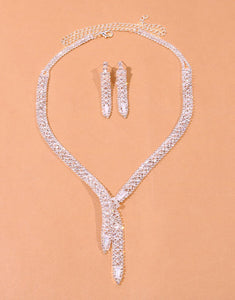 Fashion Simple Nude Diamond Jewelry Set