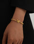 Gold Double Layer Butterfly Bracelet