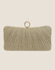 Pleated Evening Clutch Bag