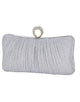 Pleated Evening Clutch Bag