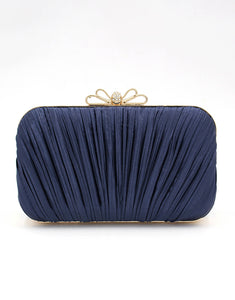 Pleated Clutch Evening Bag