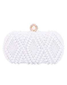 White Pearl Evening Bag