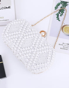 White Pearl Evening Bag
