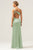 Elegant Dusty Sage One-Shoulder Pleated High-Slit Mermaid Maxi Dress - Perfect Bridesmaid Dress