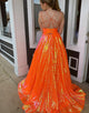 A-line Sequin Prom Dance Dress