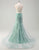 Green Spaghetti Mermaid Long Prom Dress with 3D Flowers Appliques