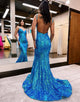 Tight Mermaid Glitter Prom Dress