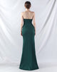 Graceful Sheath Strapless Formal Dress with Side Split