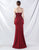 Graceful Sheath Strapless Formal Dress with Side Split