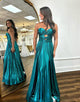 A-Line Sweetheart Neck Hollow Prom Dress with Sweep Train