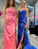 Sweetheart Hot Pink Prom Dress with Bow