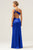 Elegant Royal Blue One-Shoulder Pleated High-Slit Mermaid Maxi Dress - Perfect Bridesmaid Dress