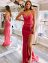 Coral Sweetheart Mermaid Long Prom Dress