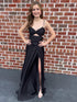 Black Cut Out Mermaid Long Prom Dress