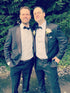Shawl Lapel Black 2 Piece Groomsmen Suits