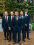 Navy 3 Piece Notched Lapel Groomsmen Suits
