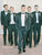 Notched Lapel Green 2 Piece Groomsmen Suits