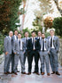 Grey Blue 3 Piece Notched Lapel Groomsmen Suits