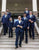 Navy Notched Lapel 3 Piece Formal Wedding Suits for Men