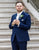 Navy Notched Lapel 3 Piece Formal Wedding Suits for Men