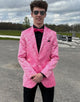 Pink Shawl Lapel 2 Piece Formal Wedding Men Suit