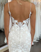 Mermaid Spaghetti Straps Backless Sweep Train Wedding Dress