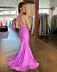 Grey Green Mermaid Backless Long Prom Dress