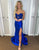 Royal Blue Mermaid Off The Shoulder Long Prom Dress With Appliques
