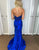 Royal Blue Mermaid Off The Shoulder Long Prom Dress With Appliques