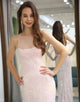 Mermaid Pink Long Prom Dress with Appliques