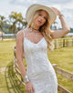 Elegant Sleeveless Spaghetti Wedding Dress 2025 with Lace Applique